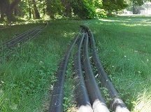 Water lines ready to bury